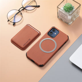 Case iPhone Malha de Silicone Respirável com Carteira Magnética 2 em 1