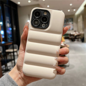 Case iPhone Luxo Puffer - Protetor de Câmera Preto