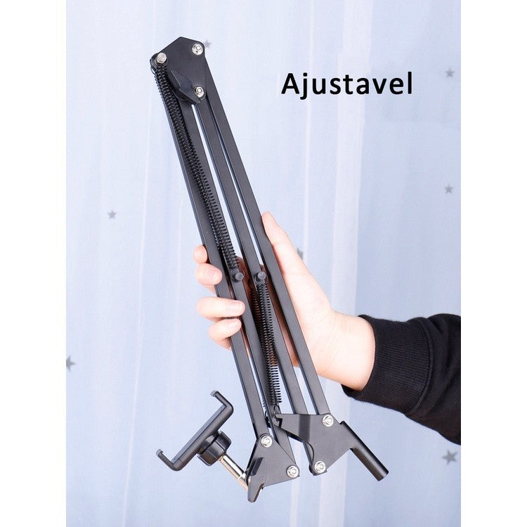 Suporte Pedestal de Mesa Multifuncional para Celular